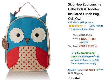 Amazon Canada Deals: Save 50% on Skip Hop Lunch Bag + 59% on Easy@Home No Touch Forehead Thermometer + 45% on Under Armour Women’s Cap + More Offers