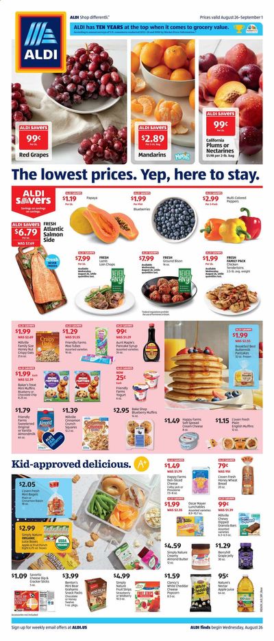 ALDI (NC, PA, SC, TN, VA) Weekly Ad August 26 to September 1