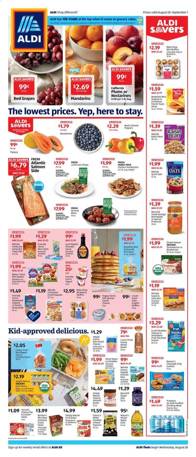 ALDI (NC, SC, VA) Weekly Ad August 26 to September 1