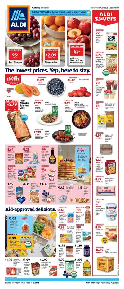 ALDI (TX) Weekly Ad August 26 to September 1