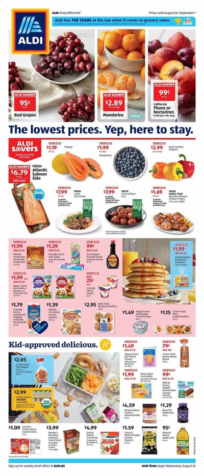 ALDI Weekly Ad August 26 to September 1