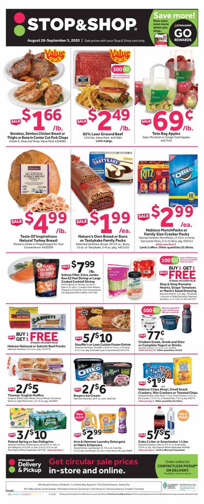 Stop & Shop (NJ) Weekly Ad August 28 to September 3