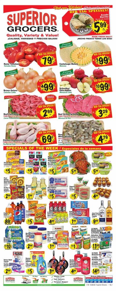 Superior Grocers Weekly Ad August 26 to September 1