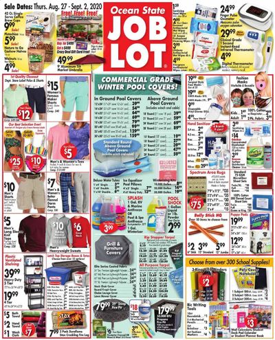 Ocean State Job Lot Weekly Ad August 27 to September 2