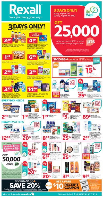 Rexall (AB) Flyer August 28 to September 3