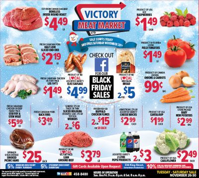 Victory Meat Market Flyer November 26 to 30
