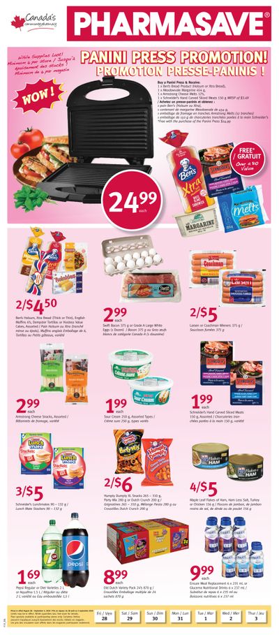 Pharmasave (NB) Flyer August 28 to September 3