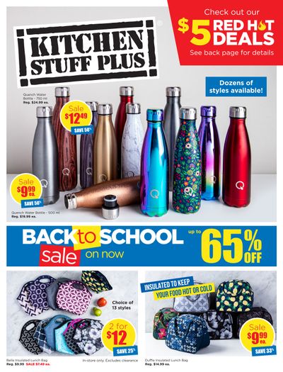 Kitchen Stuff Plus Back to School Flyer August 27 to September 13