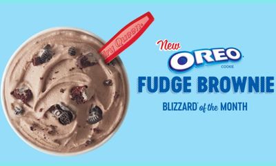 Oreo Fudge Brownie Blizzard at Dairy Queen