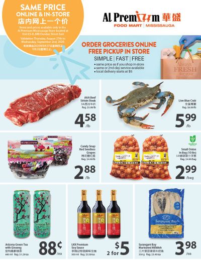Al Premium Food Mart (Mississauga) Flyer August 27 to September 2