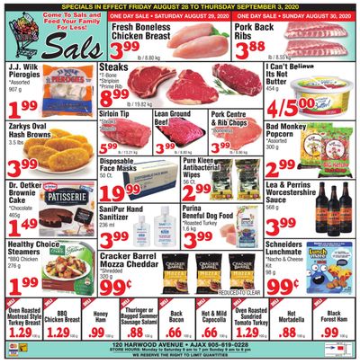 Sal's Grocery Flyer August 28 to September 3