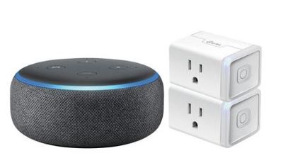 Amazon Echo Dot (3rd Gen) & TP-Link Kasa Smart Wi-Fi Plug Lite (2 Pack) - Charcoal For $34.98 At Best Buy Canada