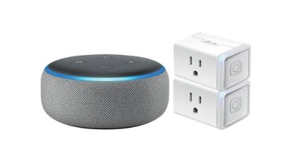Amazon Echo Dot (3rd Gen) & TP-Link Kasa Smart Wi-Fi Plug Lite (2 Pack) - Heather Grey For $34.98 At Best Buy Canada