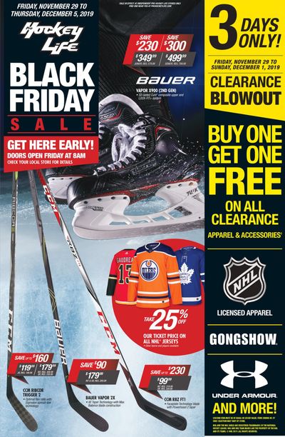 Pro Hockey Life Black Friday Flyer November 29 to December 5, 2019