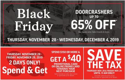 Sport Chek Canada Black Friday 2019 Flyer Deals: Save The Tax, up to 65% Off Doorcrashers, $100 Off Apple Watch Series 4 + More