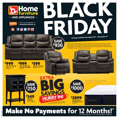 Home Furniture (BC) Black Friday Flyer November 28 to December 8, 2019