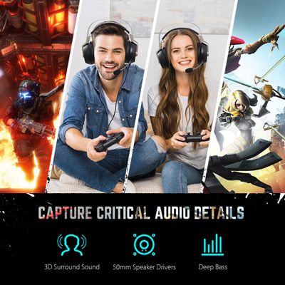 Mpow EG3 PRO Gaming Headset (All-Platform Edition), with Mic, 50mm Drivers, Bass Boost Surround Sound on Sale for $ 32.99 at Amazon Canada