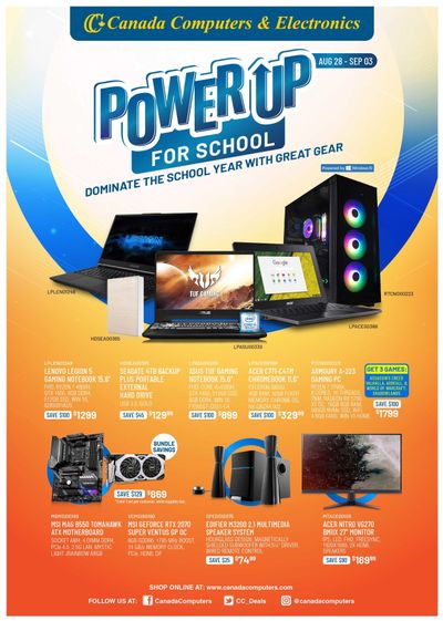 Canada Computers Flyer August 28 to September 3