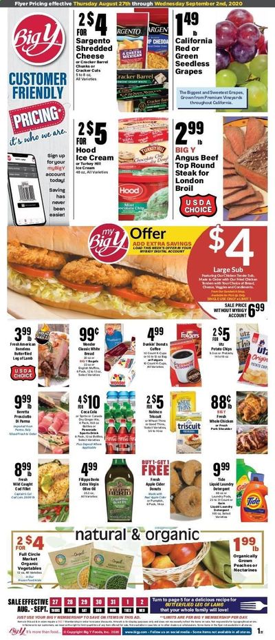 Big Y (CT) Weekly Ad August 27 to September 2
