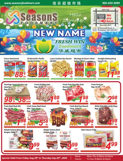 Seasons Food Mart (Brampton) Flyer August 28 to September 3