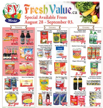 Fresh Value Flyer August 28 to September 3