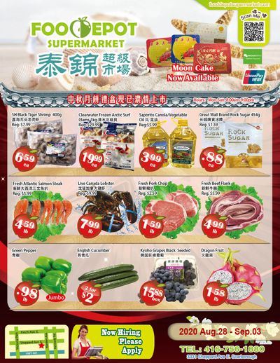 Food Depot Supermarket Flyer August 28 to September 3
