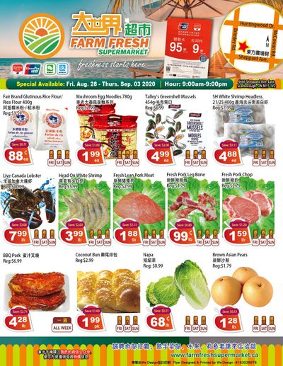 Farm Fresh Supermarket Flyer August 28 to September 3