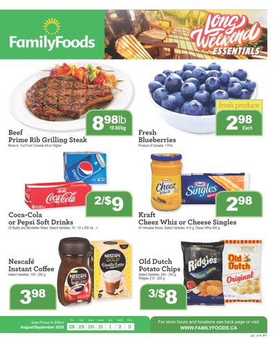Family Foods Flyer August 28 to September 3