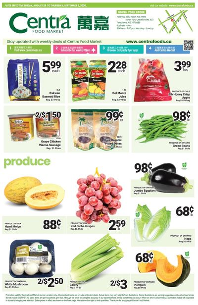 Centra Foods (North York) Flyer August 28 to September 3