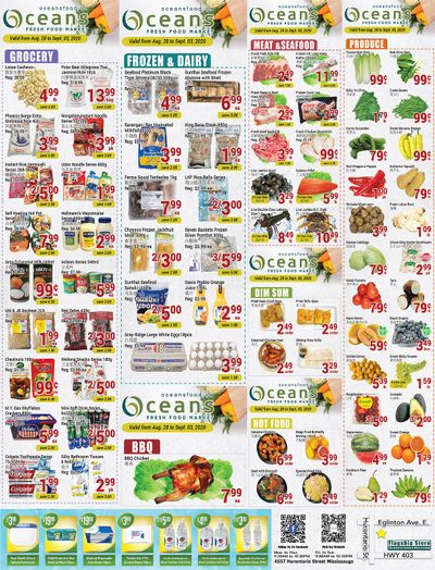 Oceans Fresh Food Market (Mississauga) Flyer August 28 to September 3