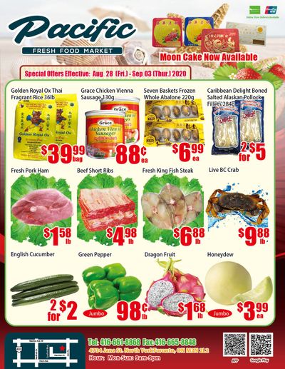 Pacific Fresh Food Market (North York) Flyer August 28 to September 3