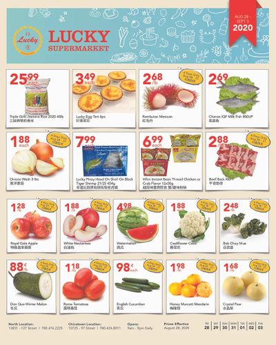 Lucky Supermarket (Edmonton) Flyer August 28 to September 3