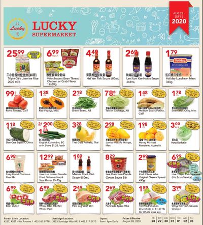 Lucky Supermarket (Calgary) Flyer August 28 to September 3