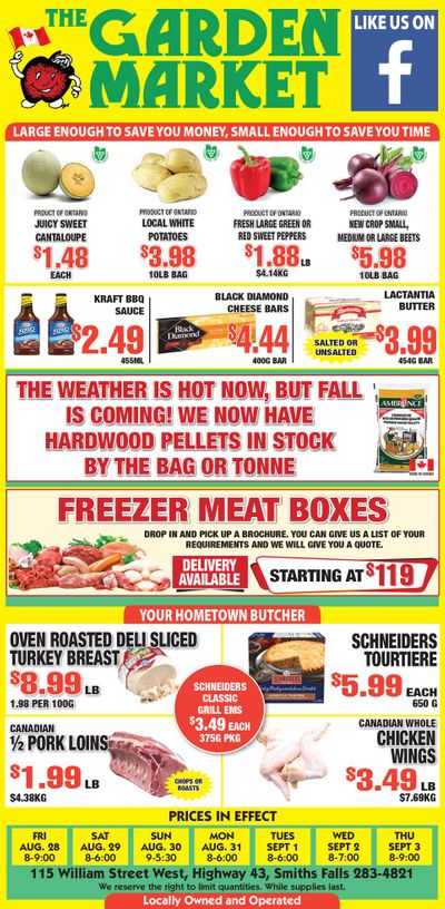 The Garden Market Flyer August 28 to September 3