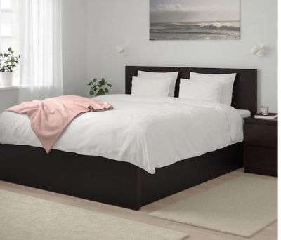 MALM Pull up storage bed, black-brownQueen For $469.00 At IKEA Canada