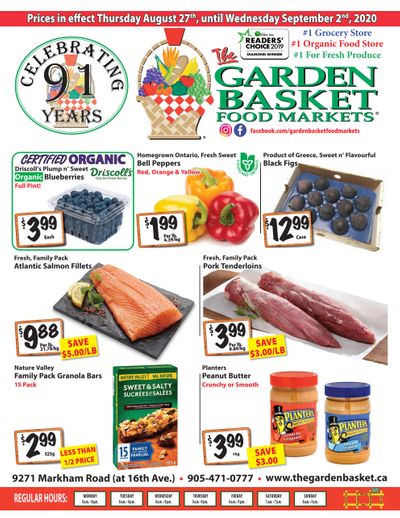 The Garden Basket Flyer August 27 to September 2