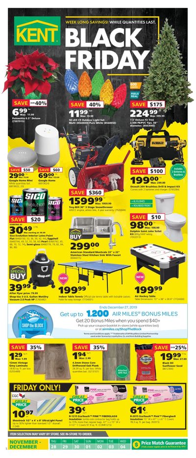 Kent Building Supplies Flyer November 28 to December 4