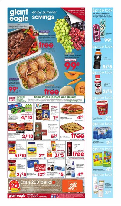 Giant Eagle (MD, PA) Weekly Ad August 27 to September 2