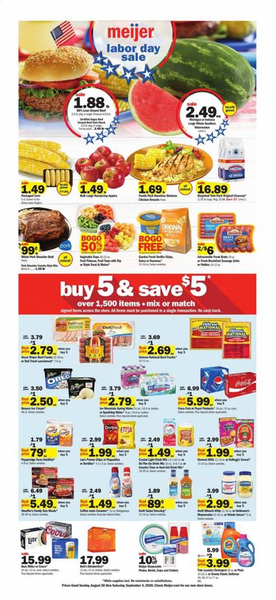 Meijer (MI) Weekly Ad August 30 to September 5