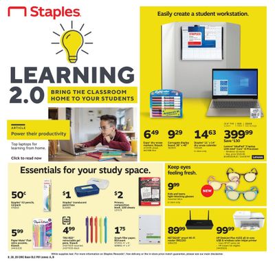 Staples Weekly Ad August 30 to September 5 Staples Weekly Ad August 30 to September 5