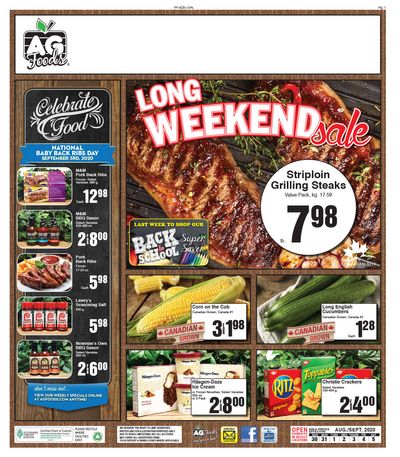 AG Foods Flyer August 30 to September 5
