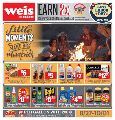Weis Weekly Ad August 27 to October 1