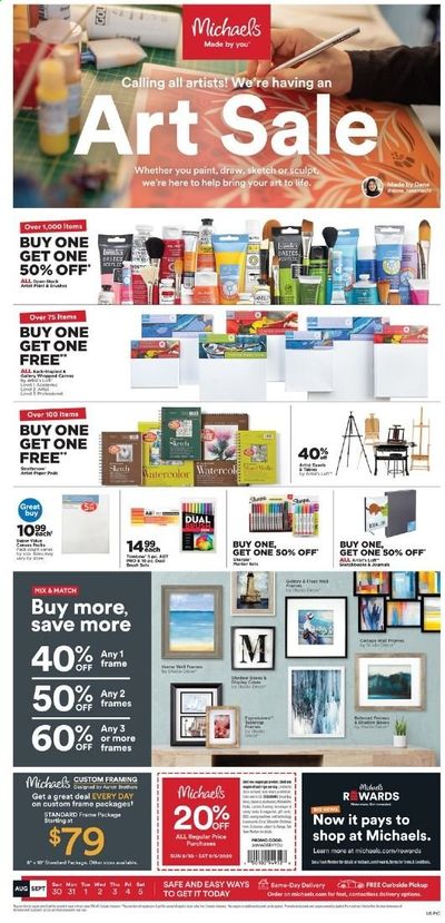 Michaels Weekly Ad August 30 to September 5