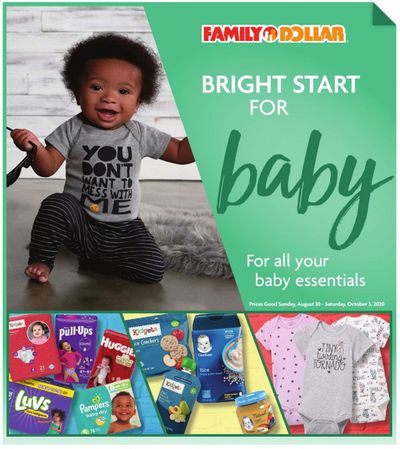 Family Dollar Weekly Ad August 30 to October 3