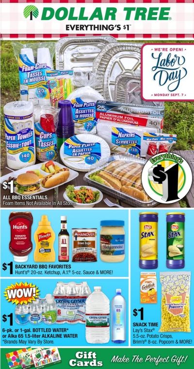 Dollar Tree Weekly Ad August 30 to September 7