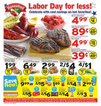 Hannaford (MA) Weekly Ad August 30 to September 5