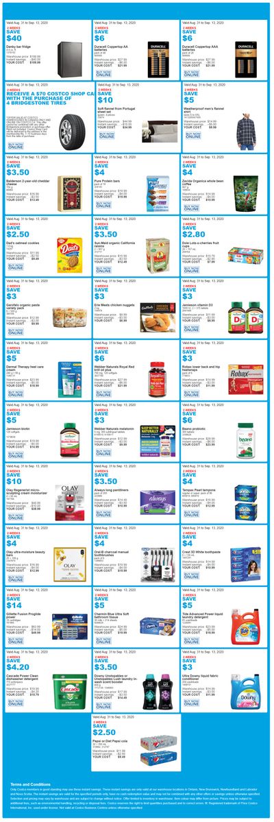 Costco (ON & Atlantic Canada) Weekly Savings August 31 to September 13