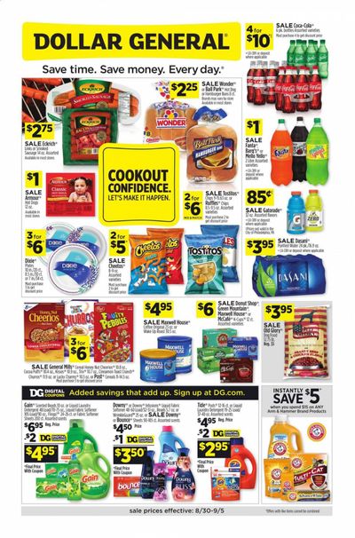 Dollar General Weekly Ad August 30 to September 5