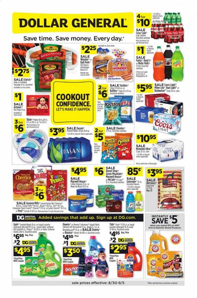 Dollar General (MS) Weekly Ad August 30 to September 5