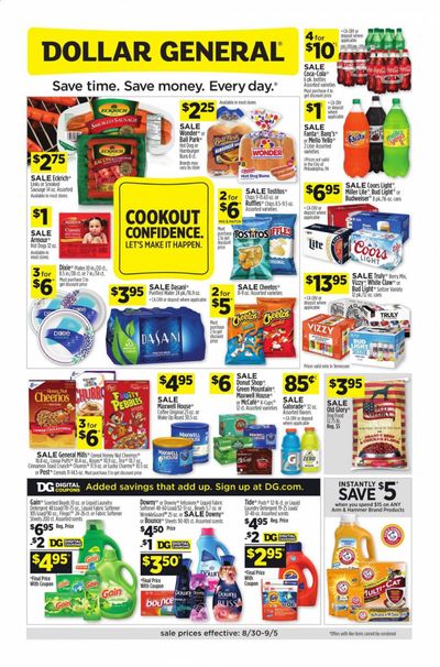 Dollar General (TN) Weekly Ad August 30 to September 5